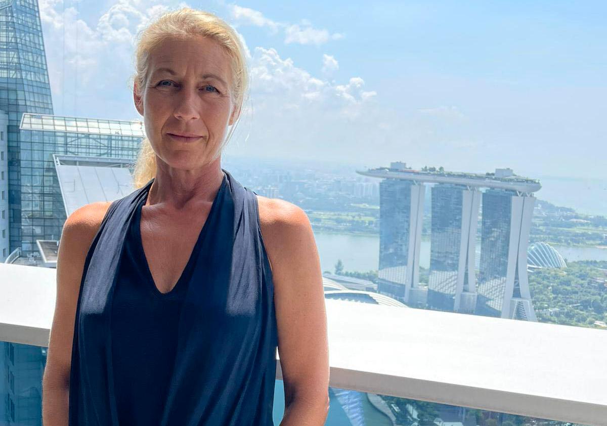 Svenska Pernilla Hjelm Danielsson, 53, bor i Singapore. 