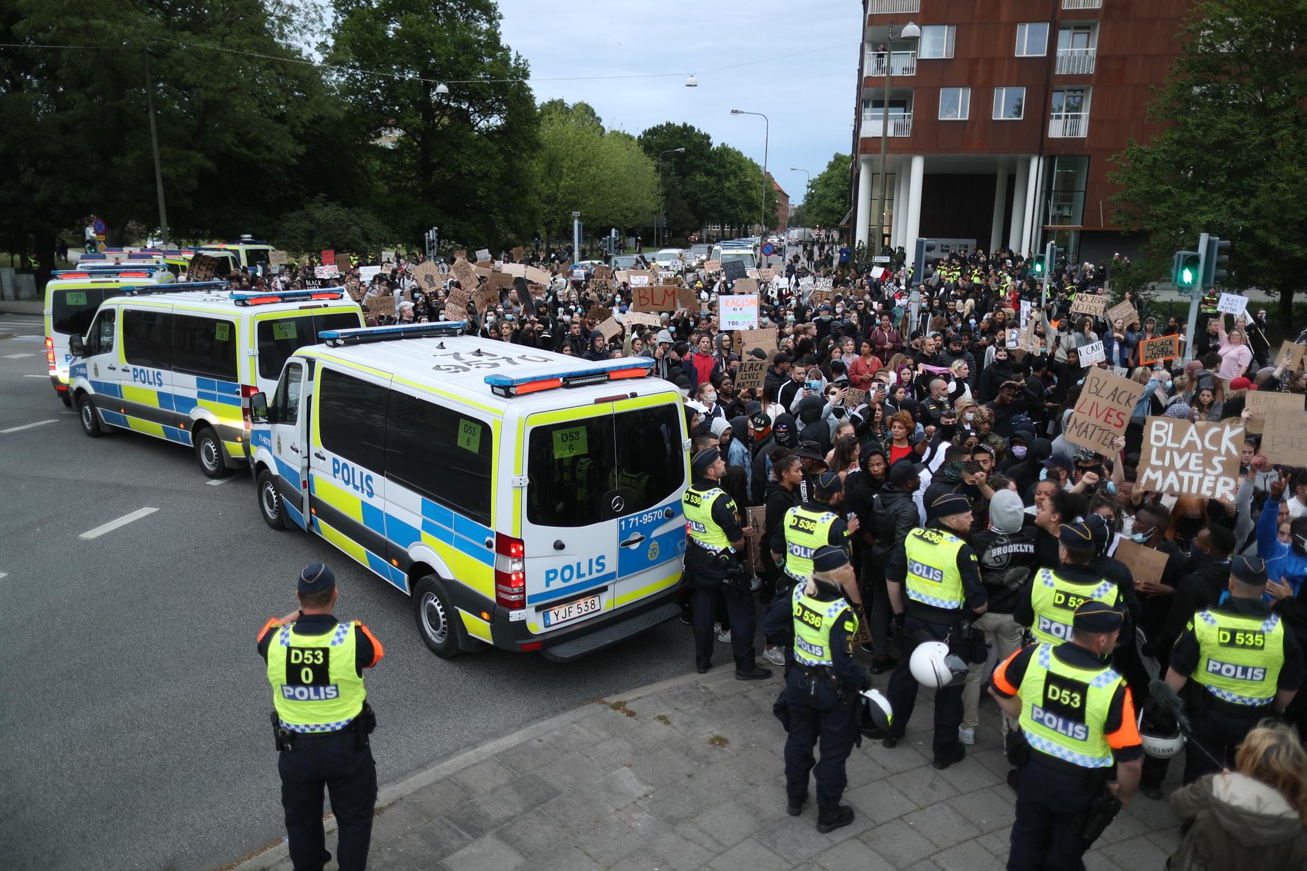 Förra veckans demonstration i Malmö avlöpte lugnt utan att polisen ingrep. Arkivbild.