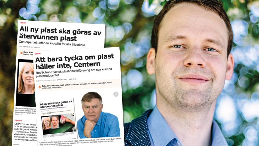 I bästa fall är kritiken från Svensk plastindustriförening ett missförstånd, i sämsta fall en rökridå för att få fortsätta använda fossil råvara. Slutreplik från Rickard Nordin, Centerpartiet.
