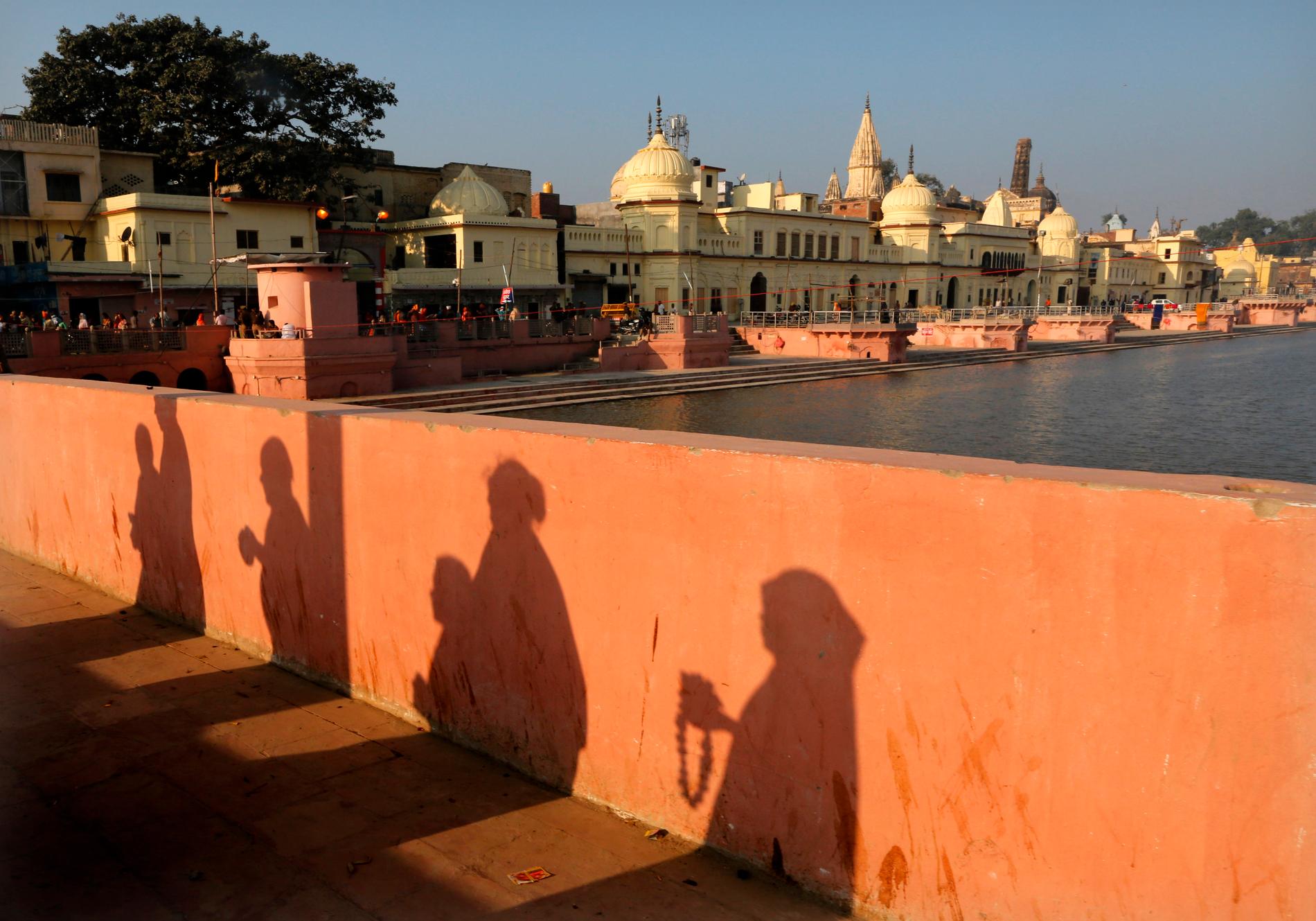 Staden Ayodhya i norra Indien.
