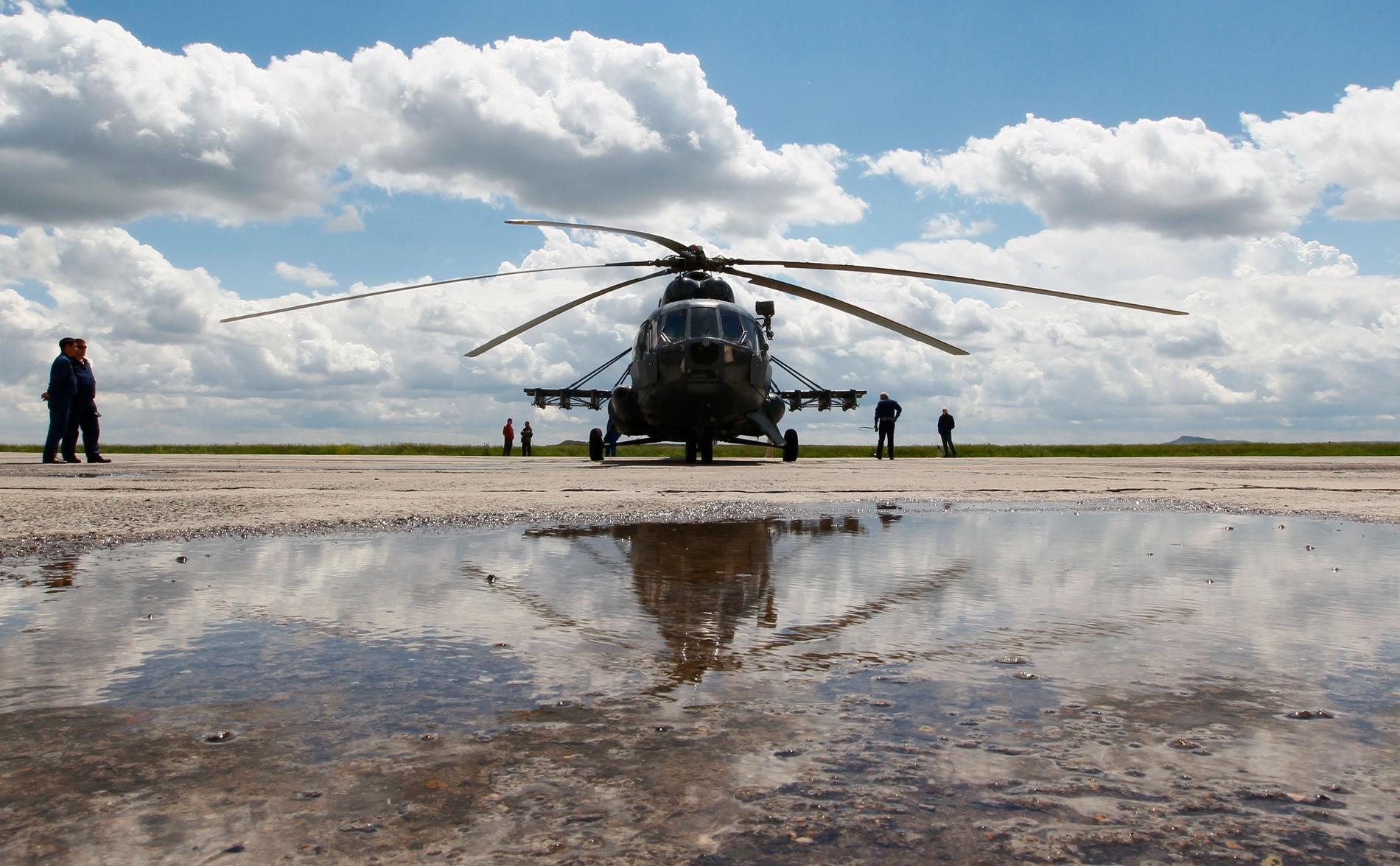 En rysk Mi-8-helikopter, samma modell som var inblandad i olyckan. Bilden är från ett annat tillfälle.