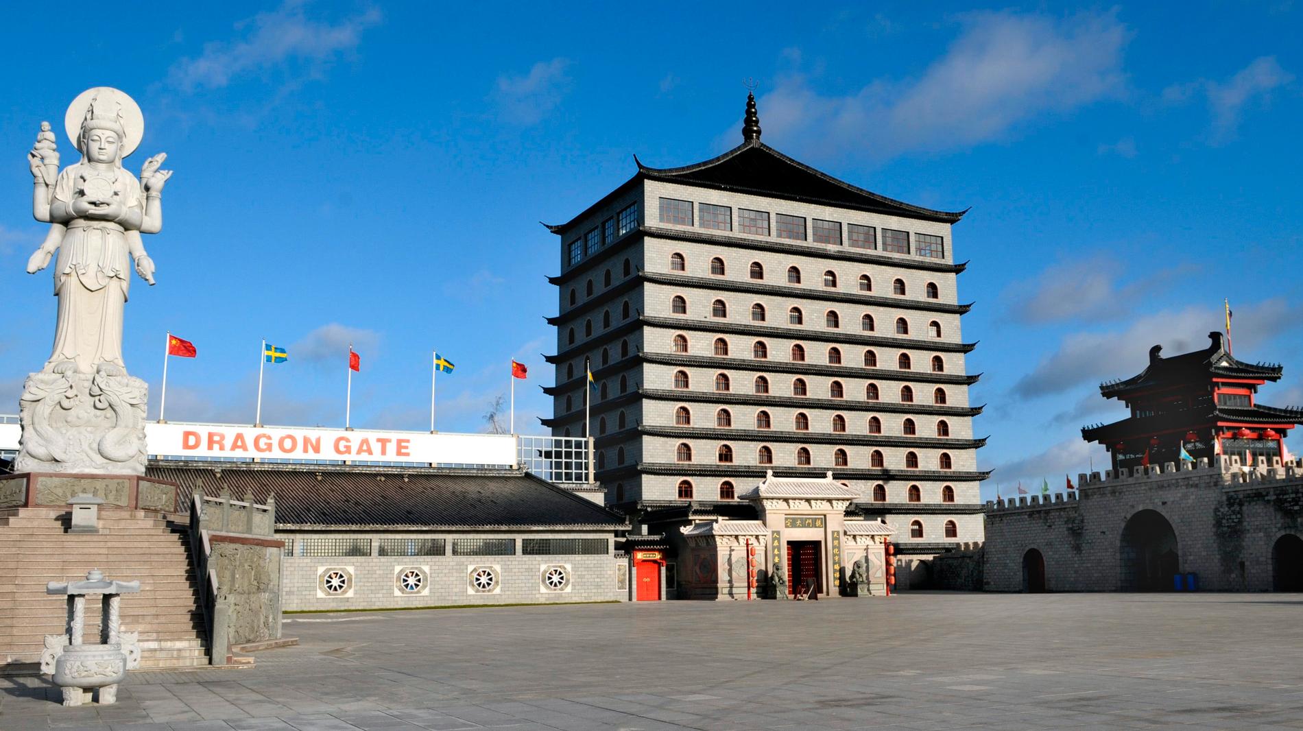 Det tidigare hotellet byggdes om till kinesiskt kulturcentrum. 