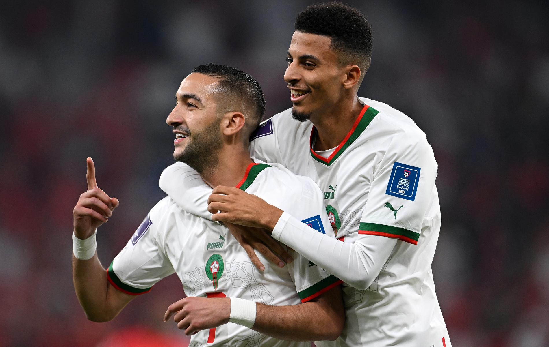 Hakim Ziyech och Marocko är klart för åttondelsfinal i fotbolls-VM. Där väntar Spanien.