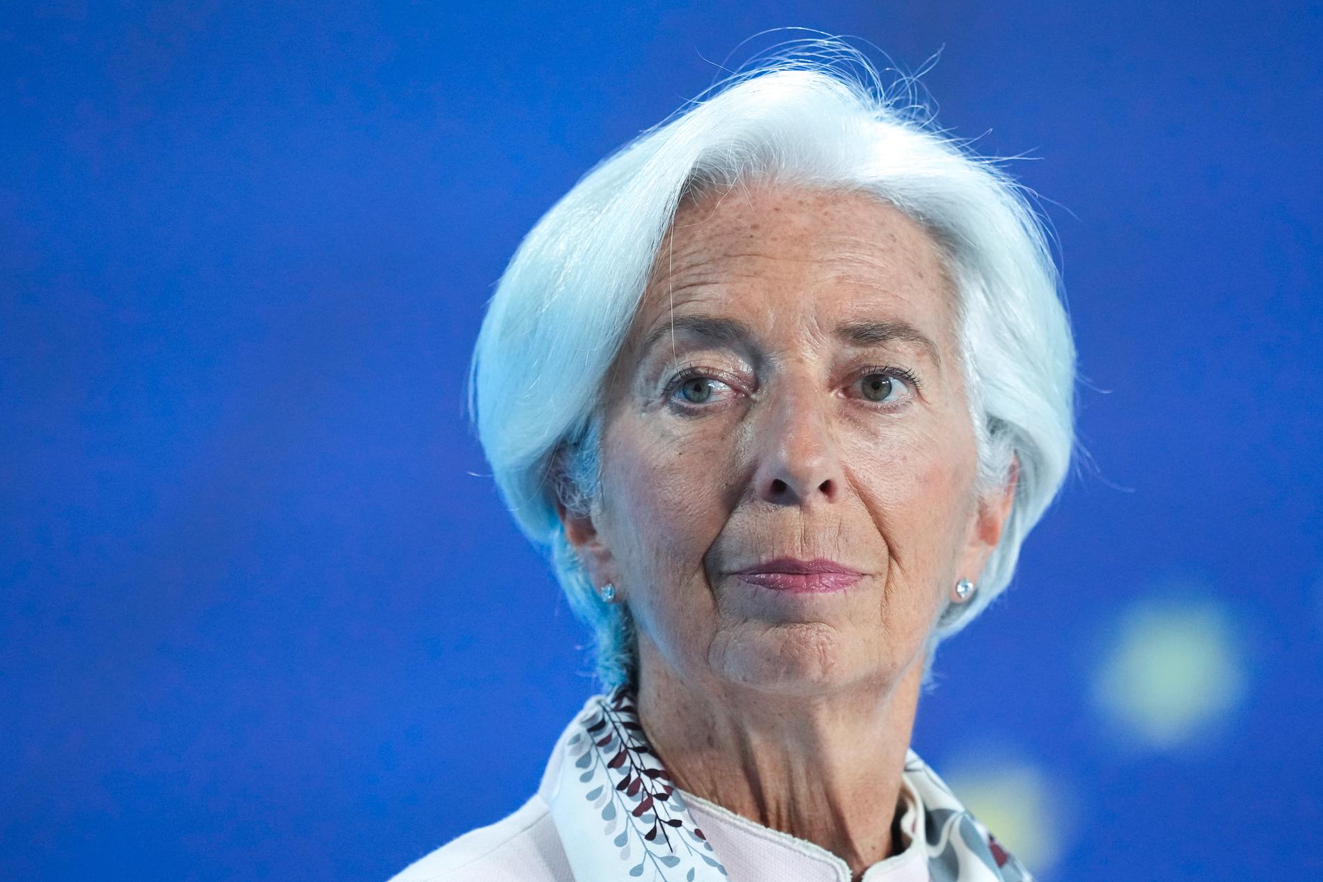 Christine Lagarde, chef för den europeiska centralbanken. Arkivbild.