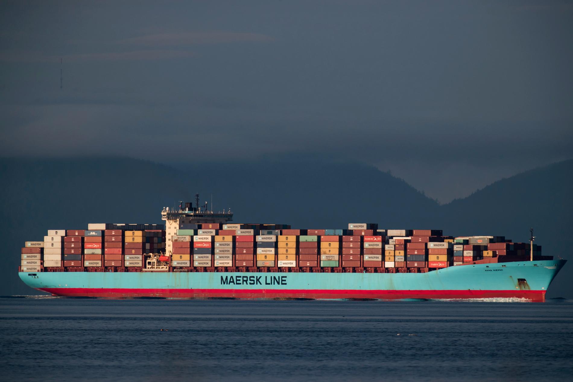 Ett containerfartyg med 69 containrar skräp som skickades tillbaka från Filippinerna till Kanada i slutet av juni. Arkivbild.