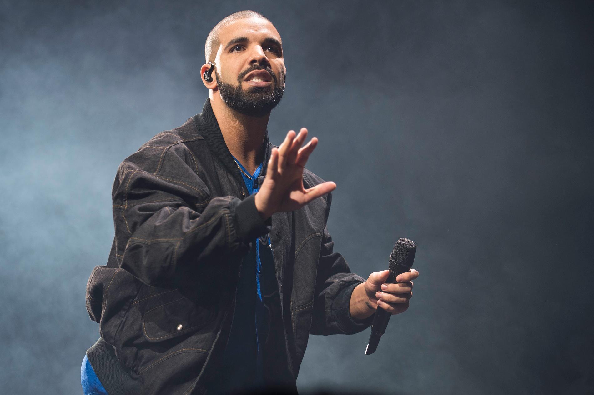 Prisregn över Drake på Billboard-galan. Arkivbild.