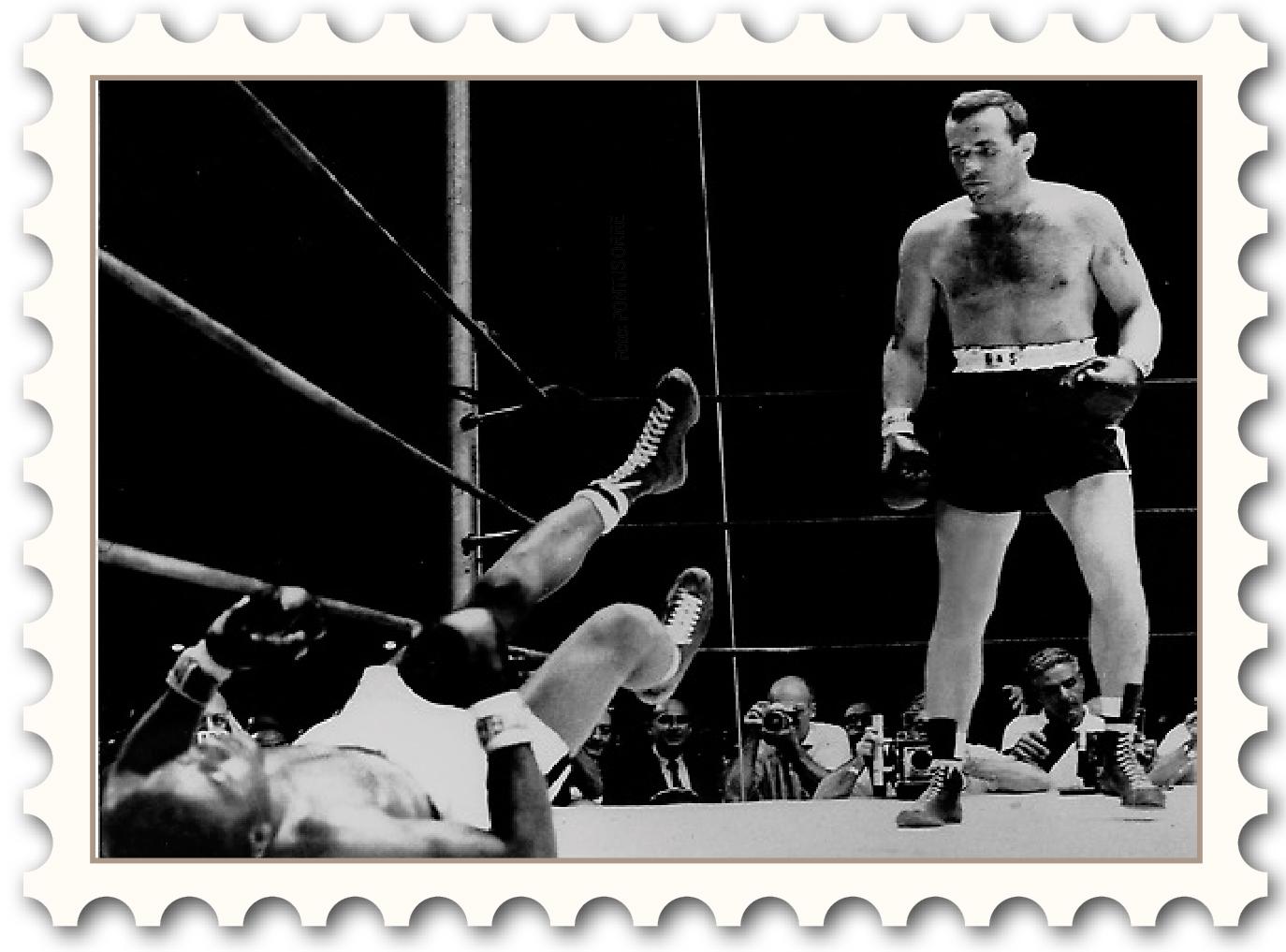 Ingos knock Var: Yankee Stadium i New York 26 juni 1959.
SIngemar ”Ingo” 
Johansson knockar Floyd Patterson och Sverige får sin första världsmästare 
i tungviktsboxning.