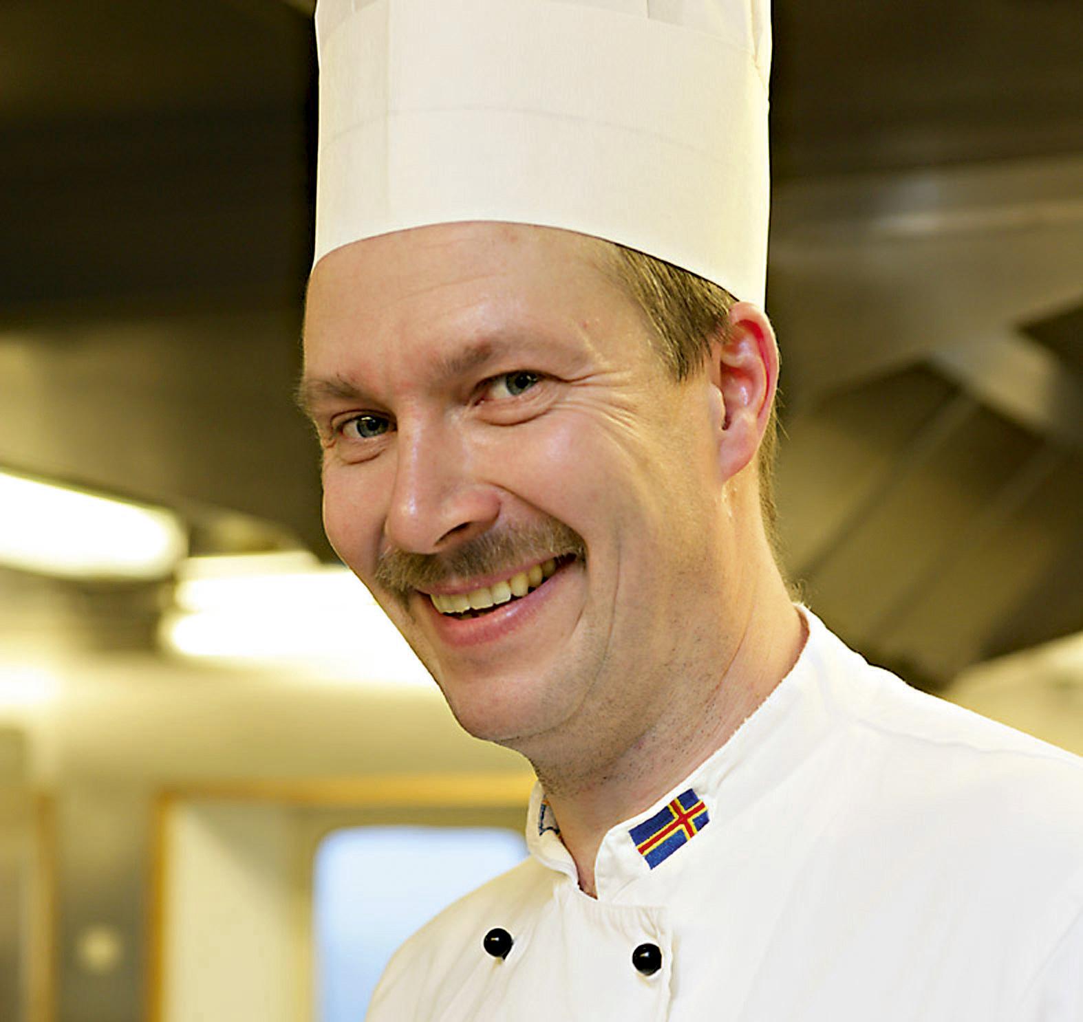 Kökschef Joakim Nordberg på Eckerö Linjen.
