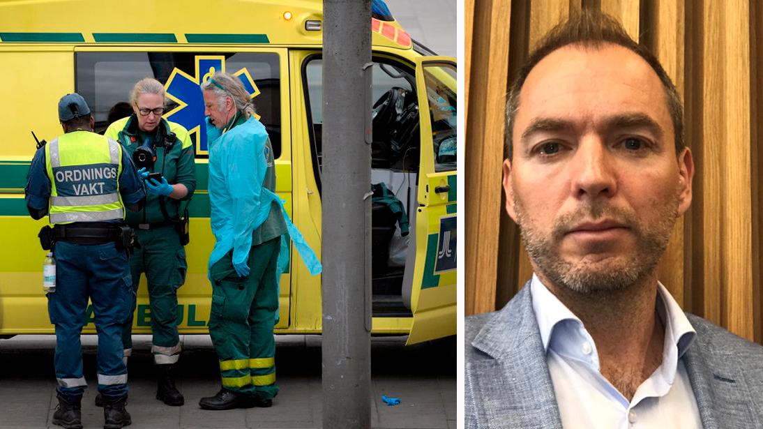 David Smekal, ambulansöverläkare vid Akademiska sjukhuset och forskare vid Uppsala universitet. 