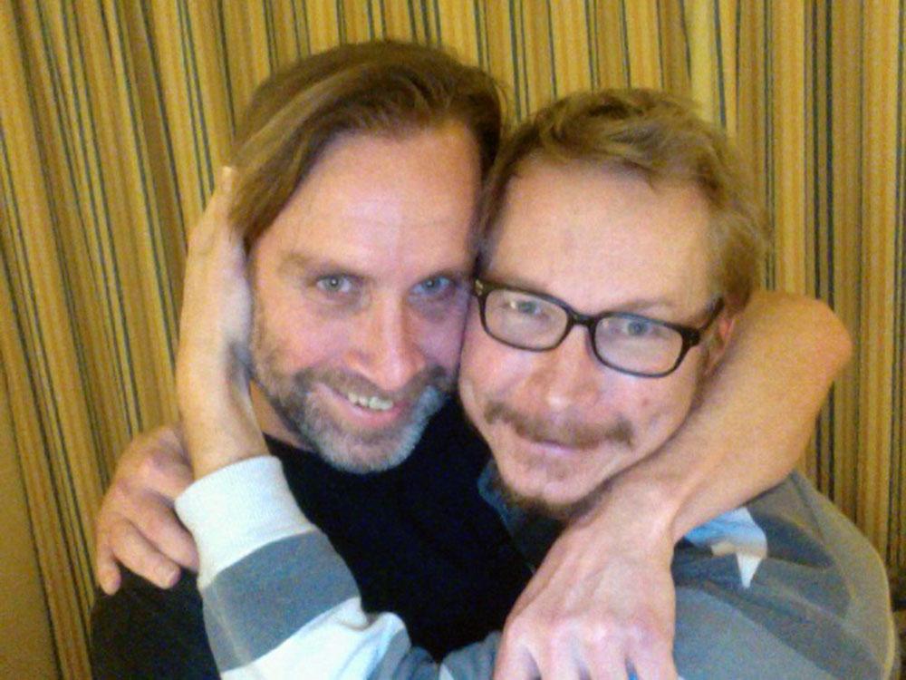 Niclas Hammarström och Magnus Falkehed återförenade efter att båda släppts från kidnapparna