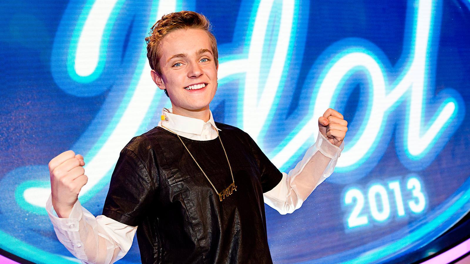 Erik Rapp i ”Idol” 2013.