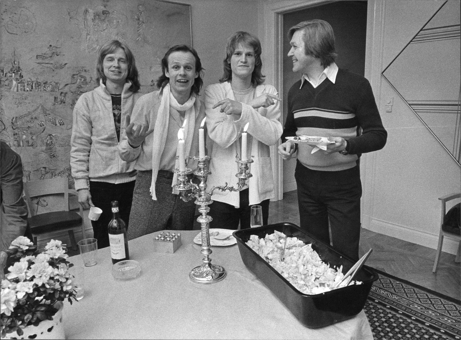 Janne Schaffer, Kenneth Gärdestad, Ted Gärdestad och Lasse Samuelson.