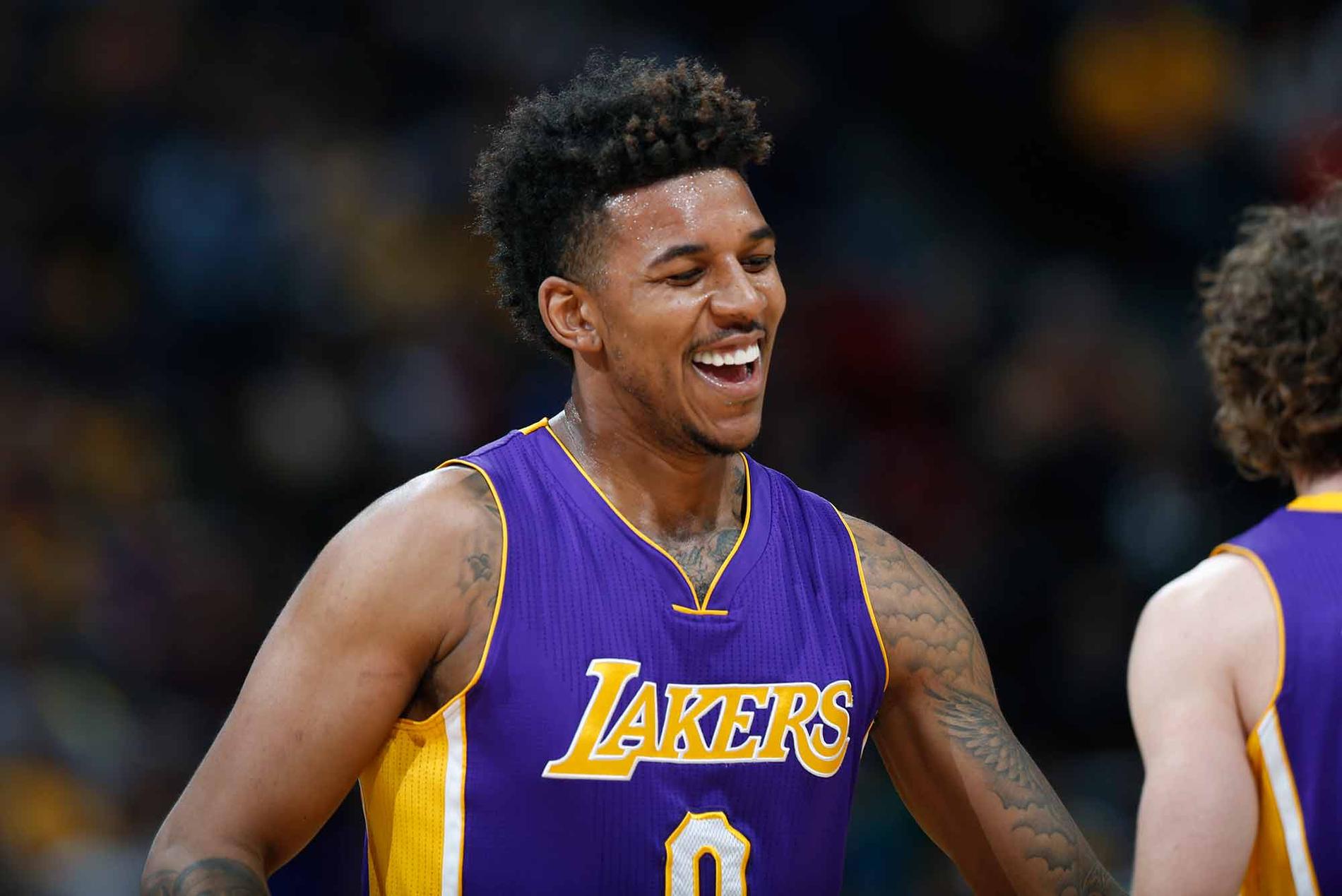 Nick Young, basketspelare i Los Angeles Lakers.