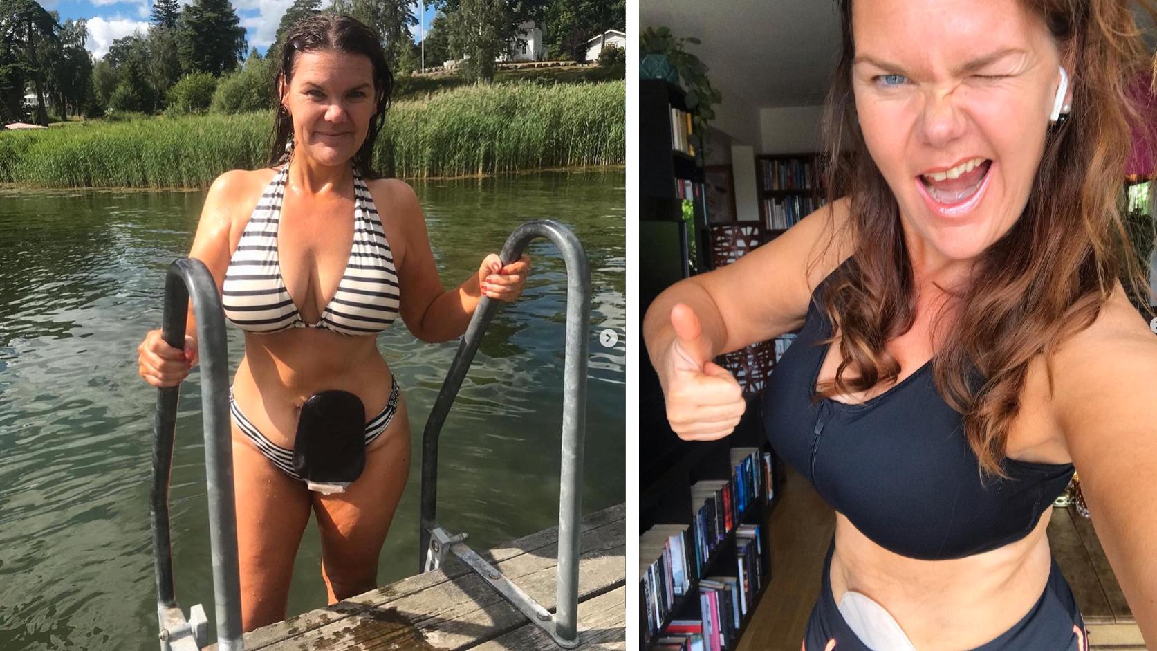 Sofia Taléus gömmer sig inte i vassen när det är bikinisäsong. På instagram inspirerar och peppar hon andra till träning och ett positivt mindset.