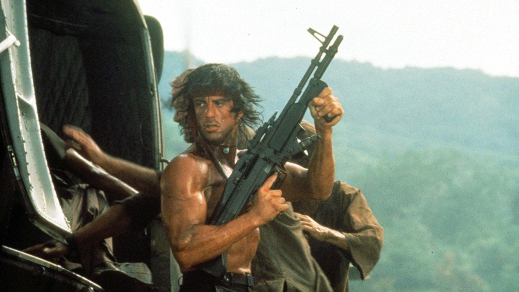 Sylvester Stallone i ”Rambo: First blood II” (1985).