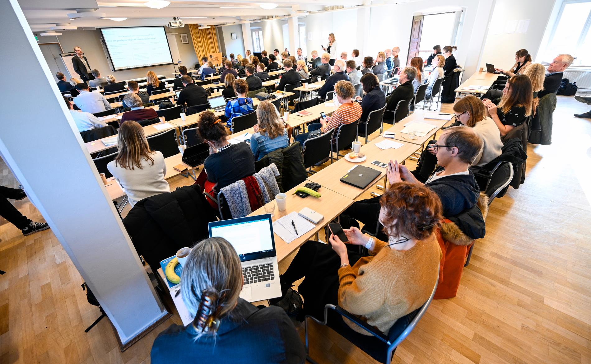 Deltagarna samlade vid onsdagens stormöte i Malmö.