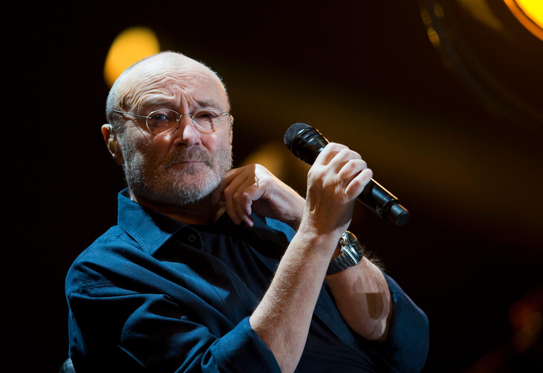 Den brittiska artisten Phil Collins låt "In the air tonight" från 1981 har ökat i popularitet den senaste veckan tack vare en viral video. Arkivbild.