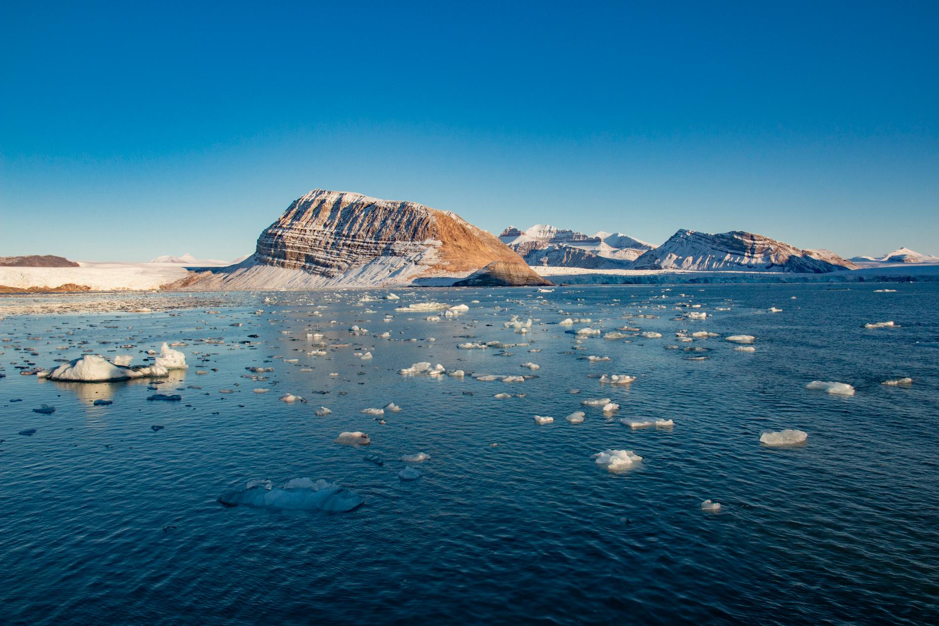 Mineraler har hittats på havsbottnen utanför Svalbard. Arkivbild.