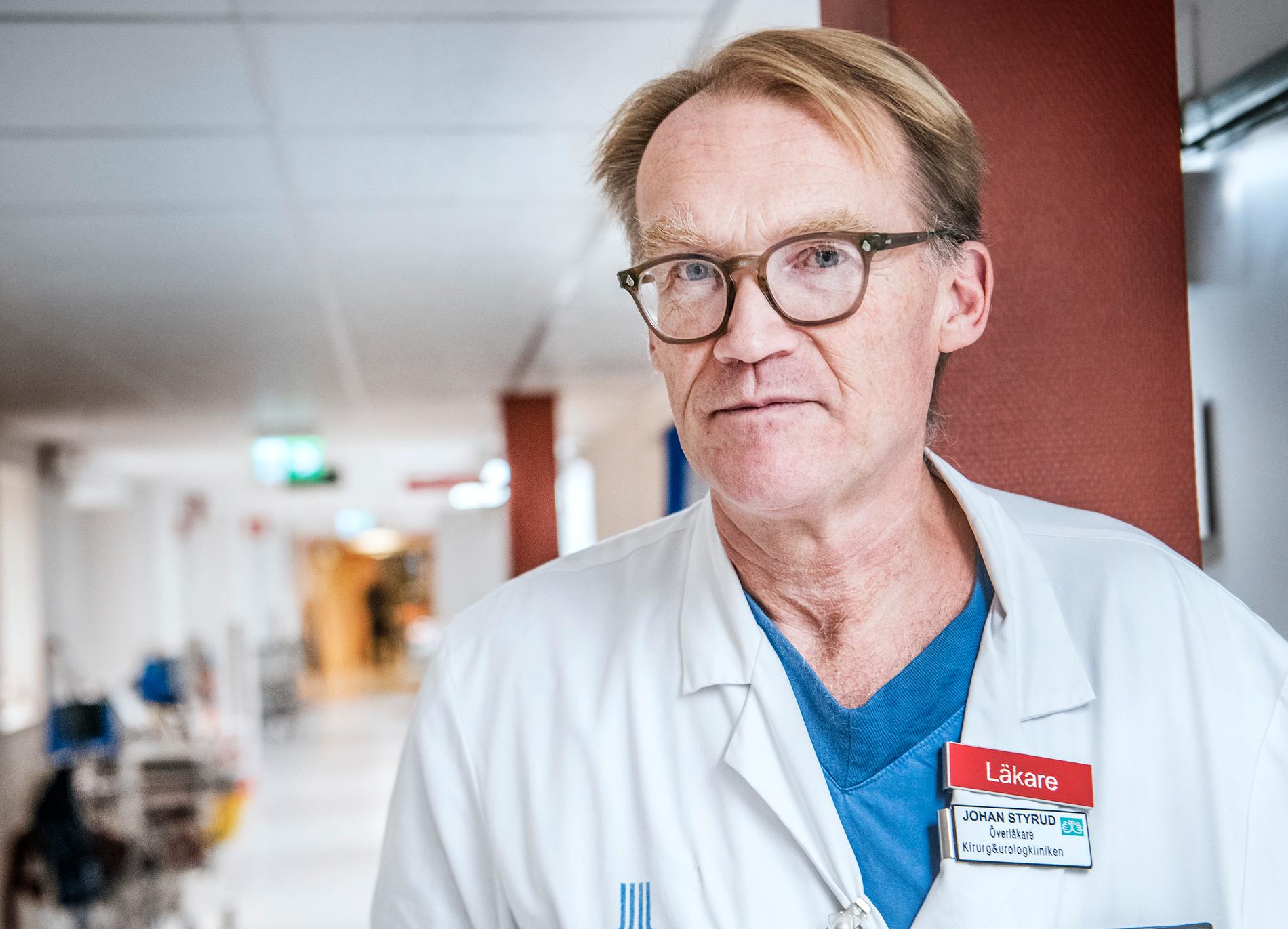 Johan Styrud, överläkare på Danderyds sjukhus i Stockholm.