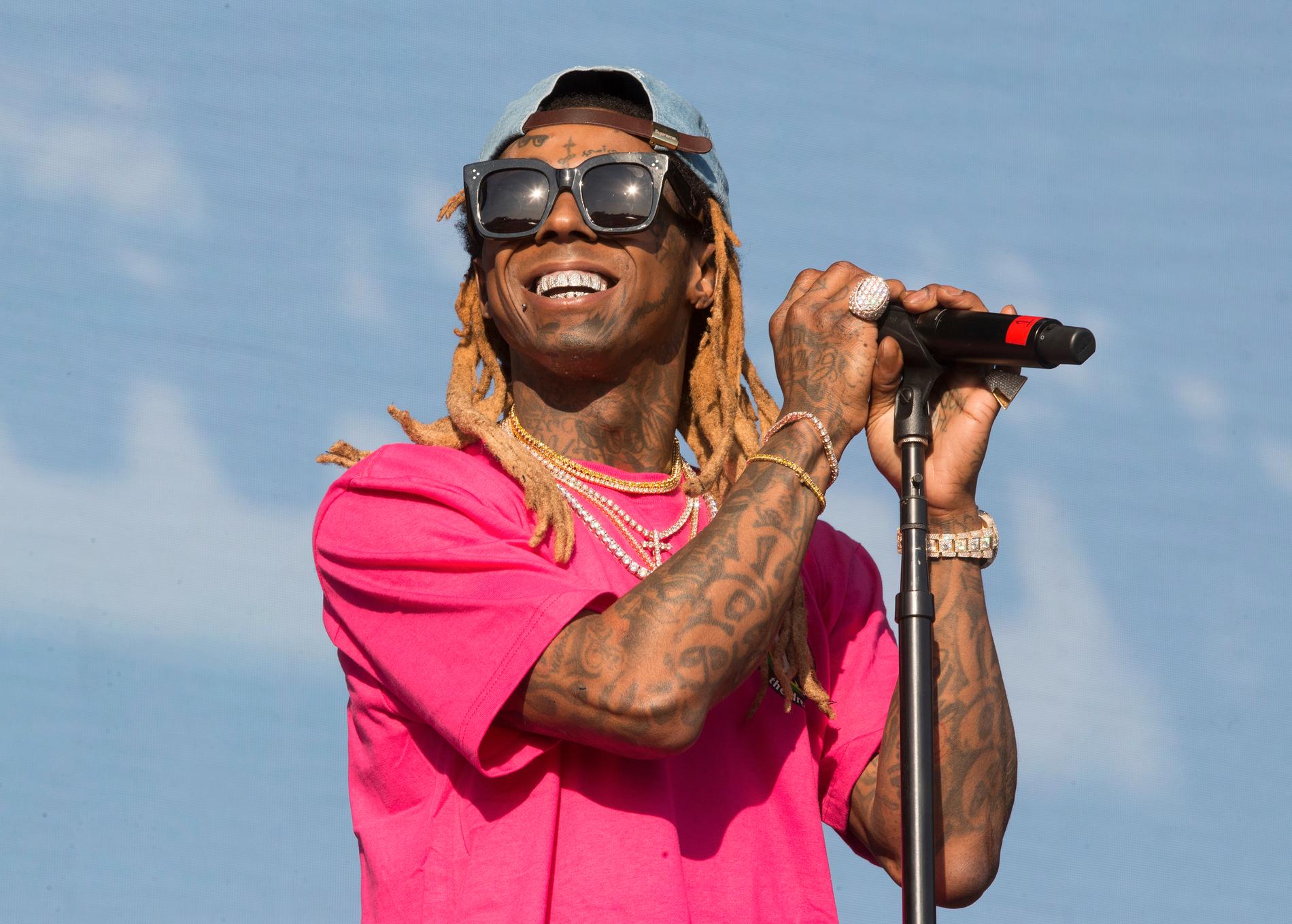 Den amerikanske rapstjärnan Lil Wayne släpper singel med Youtubestjärnan KSI. Arkivbild.