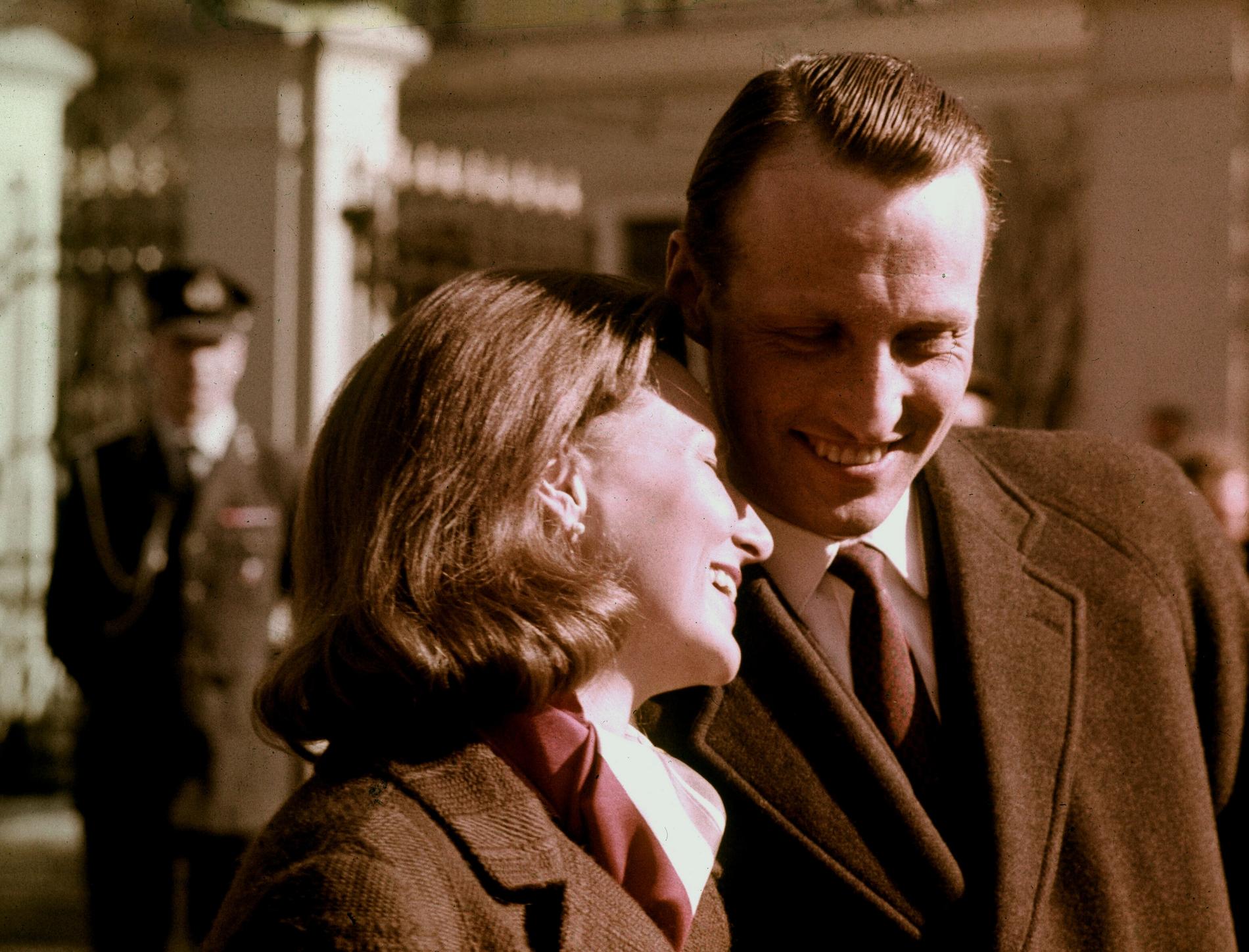 Harald när han förlovade sig med sin Sonja 1968.