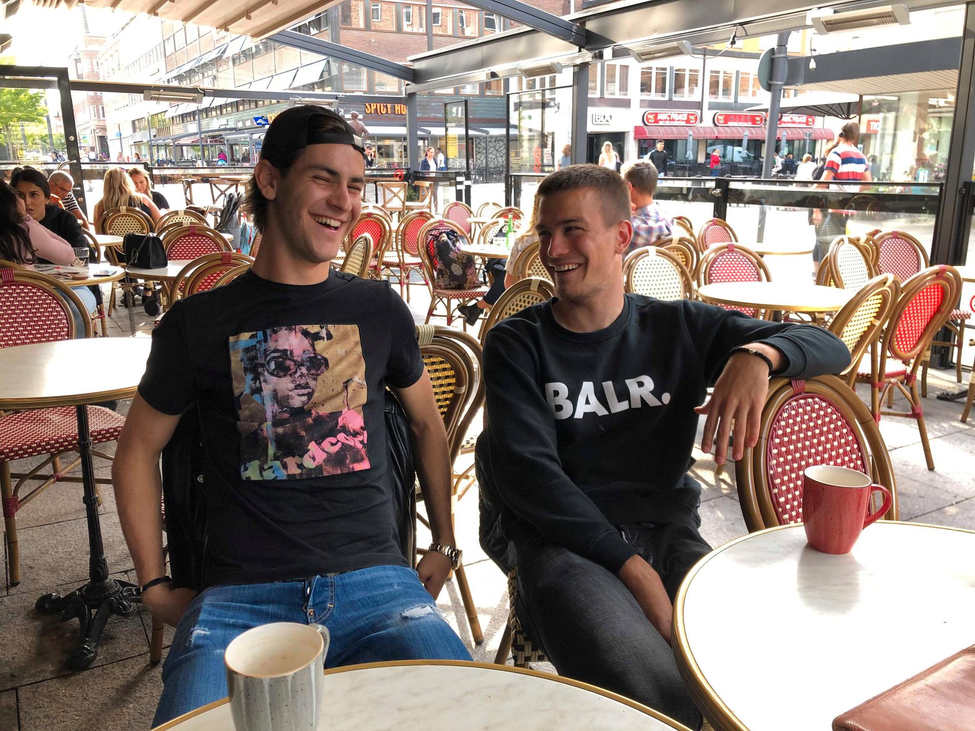 Adi Nalic och Pavle Vagic har redan blivit goda vänner.