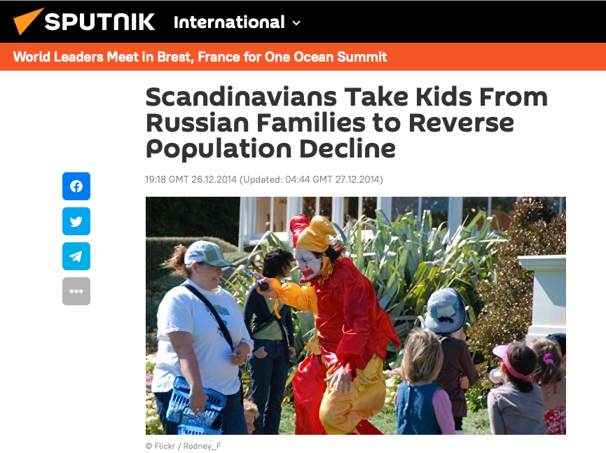 Den ryska ”barnkampanjen” för knappt tio år sedan ser ut att vara en av förlagorna för dagens attack mot svensk socialtjänst