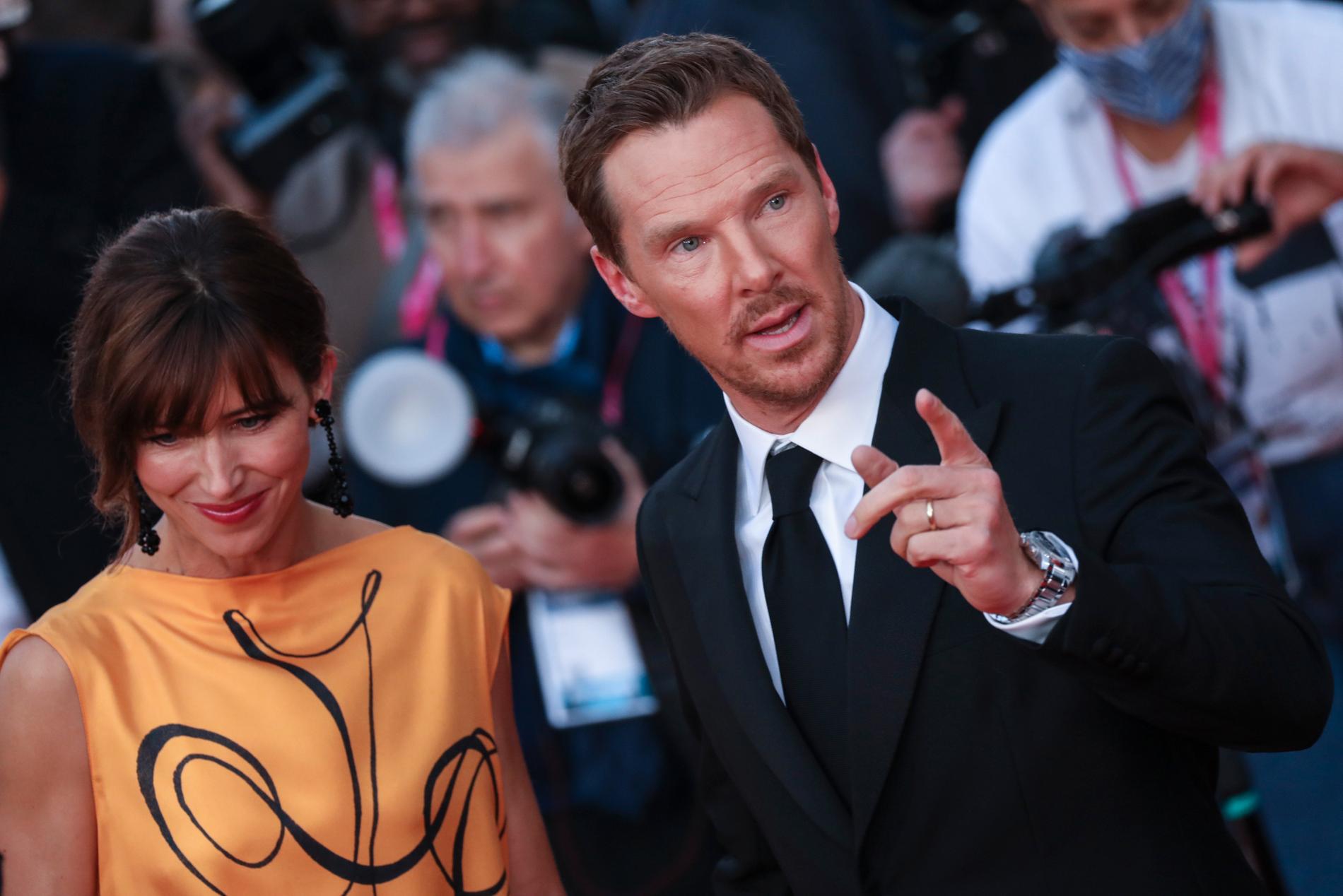 Sophie Hunter och  Benedict Cumberbatch på premiären.