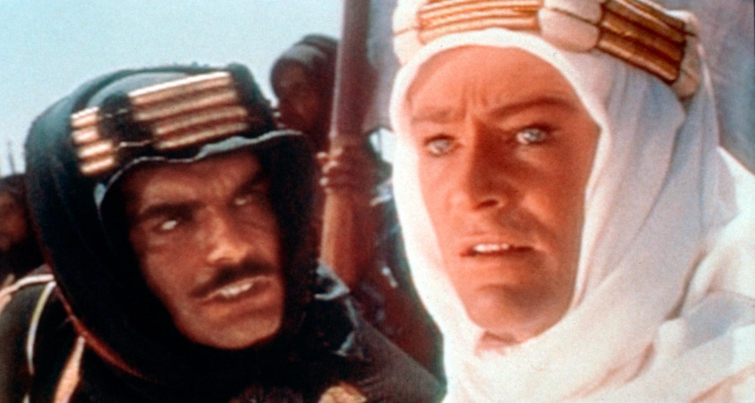 Omar Sharif och Peter O'Toole i Lawrence av Arabien.