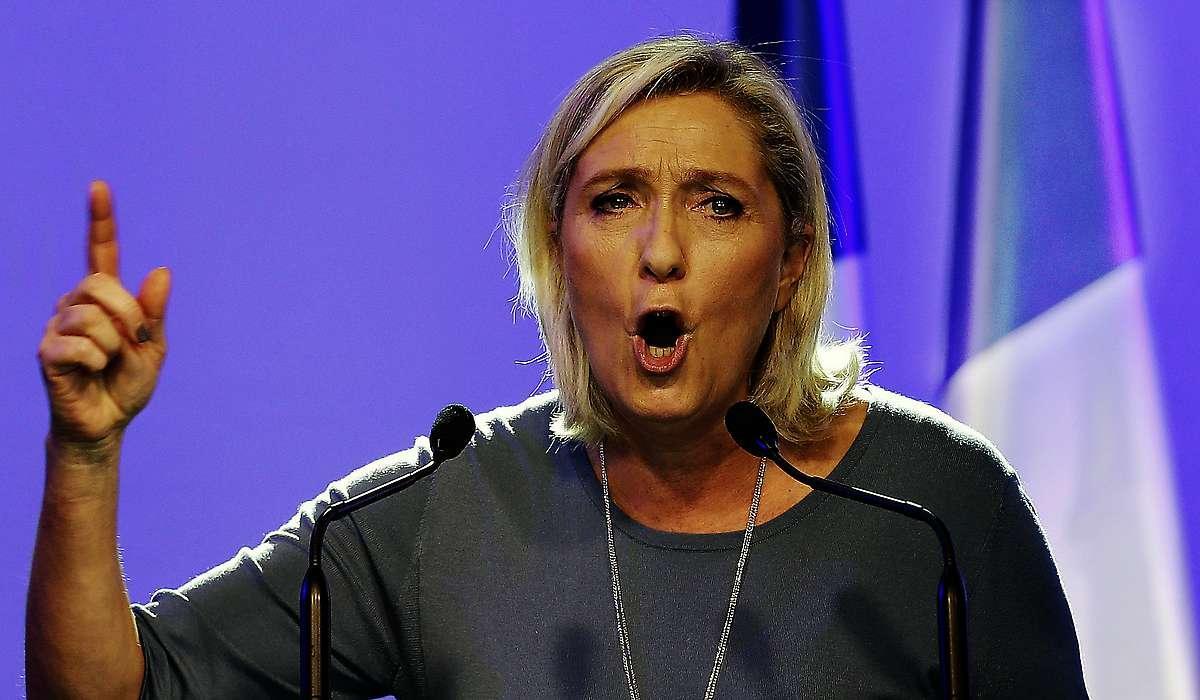 Marine Le Pen, partiledare för Nationella Fronten som blev största parti i EU-valet 2014.