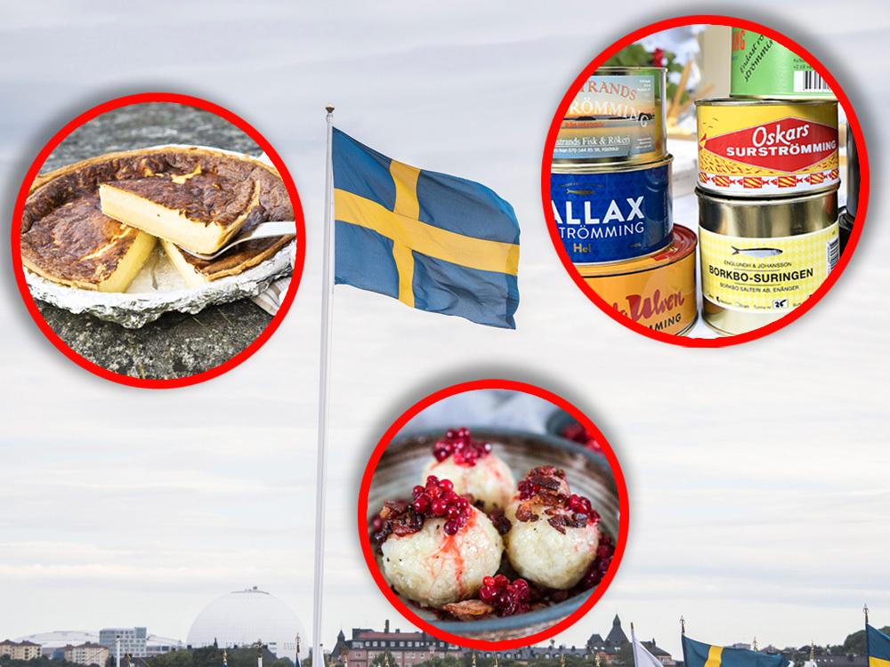 Väntad och mer oväntad mat finns på listan över Sveriges landskapsrätter.