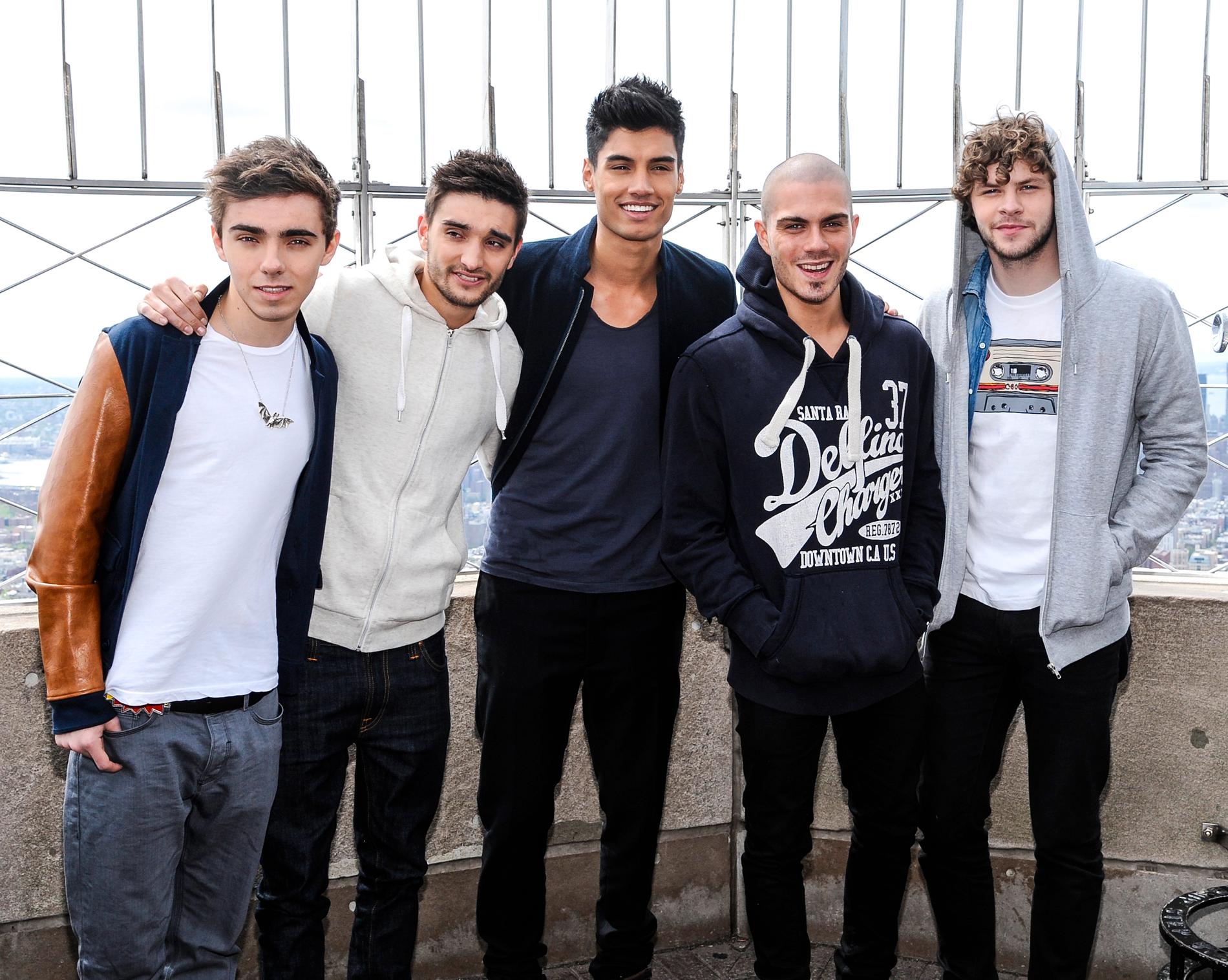 Nathan Sykes, Tom Parker, Siva Kaneswaran, Max George och Jay McGuiness i ”The Wanted”.