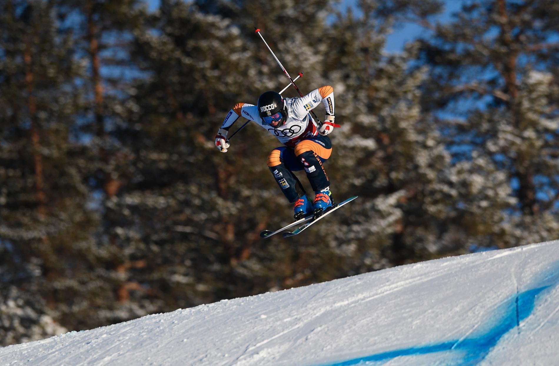 David Mobärg tog guld i junior-VM i skicross. Arkivbild.