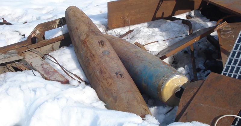 Bomberna som hittades på soptippen i Kiruna.