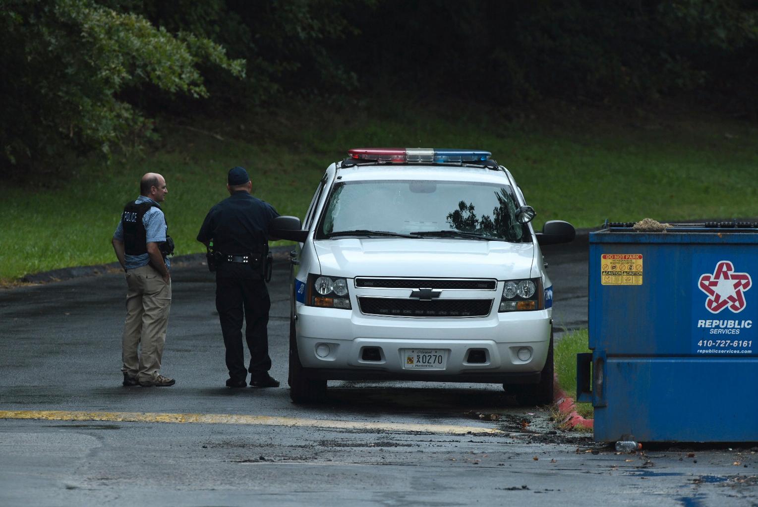 Polisen larmades till en skottlossning i Harford County i USA-delstaten Maryland.