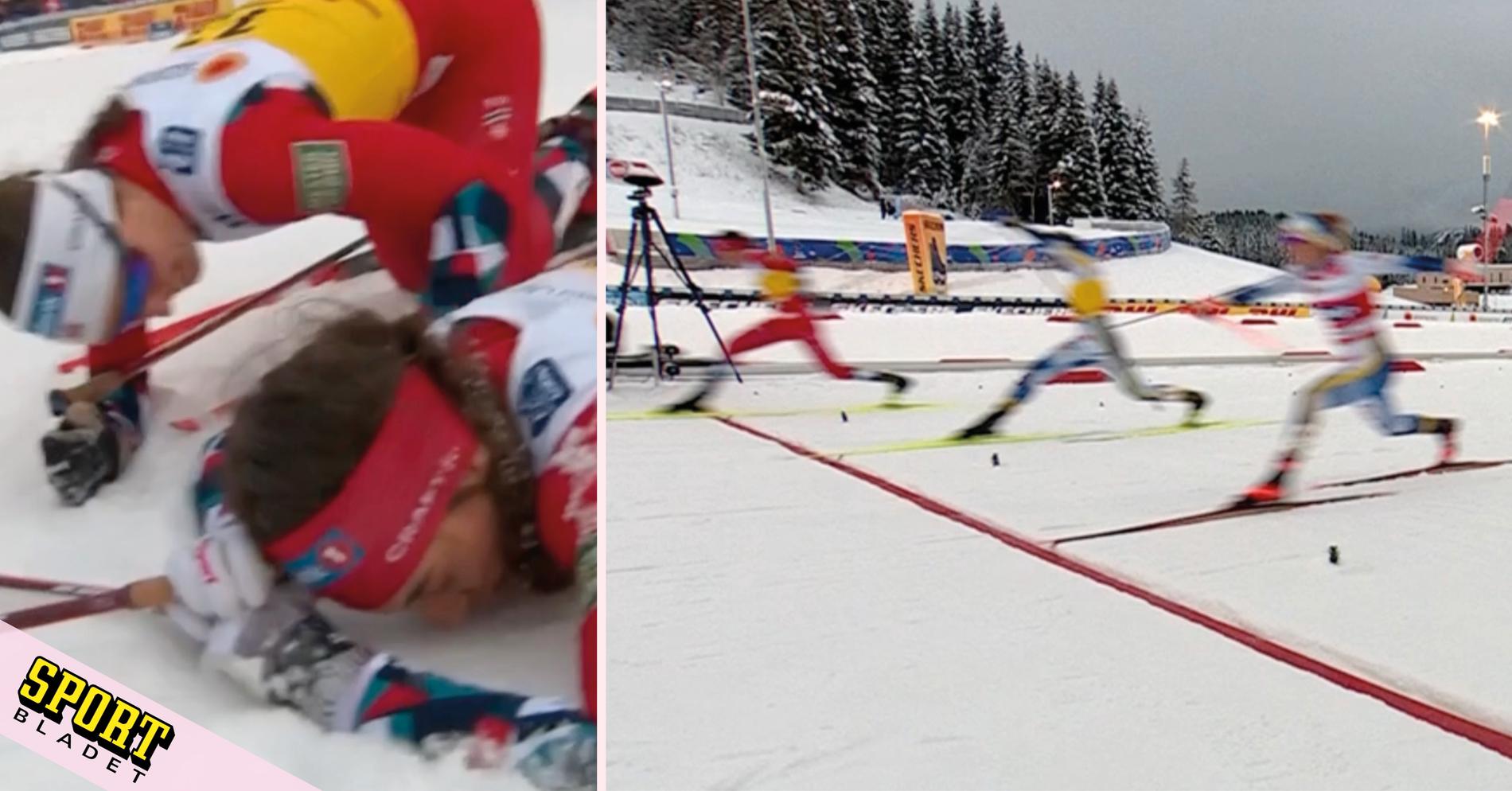 Skistad s’est imposé devant Svahn et Ribom au sprint à Trondheim en Coupe du monde