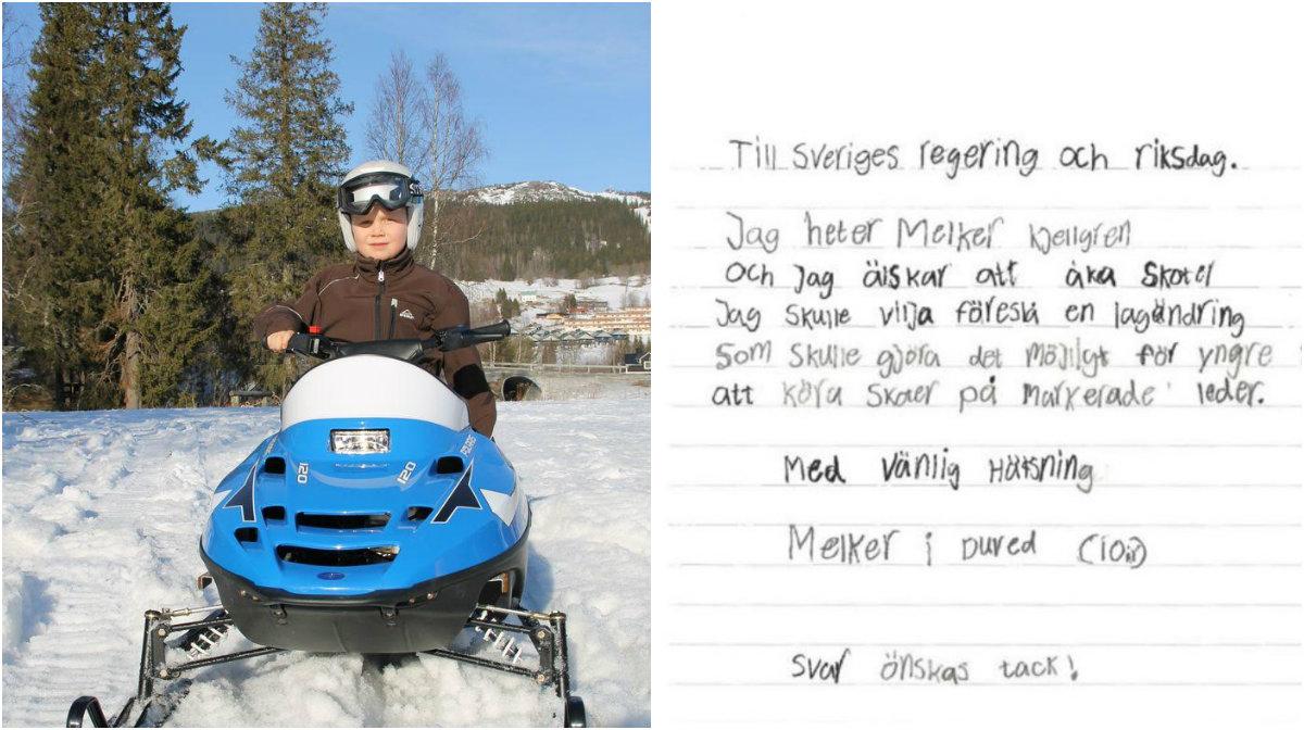 För ungefär en månad sedan skrev tioårige Melker brev till Sveriges regering och riksdag. Nu har Löfven svarat.
