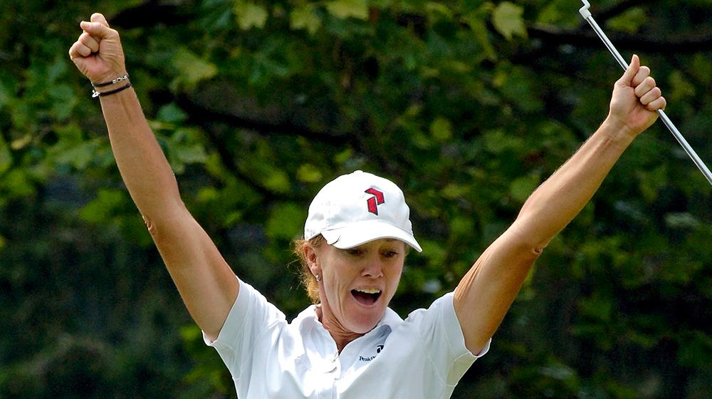Helen Alfredsson under sin framgångsrika golfkarriär.