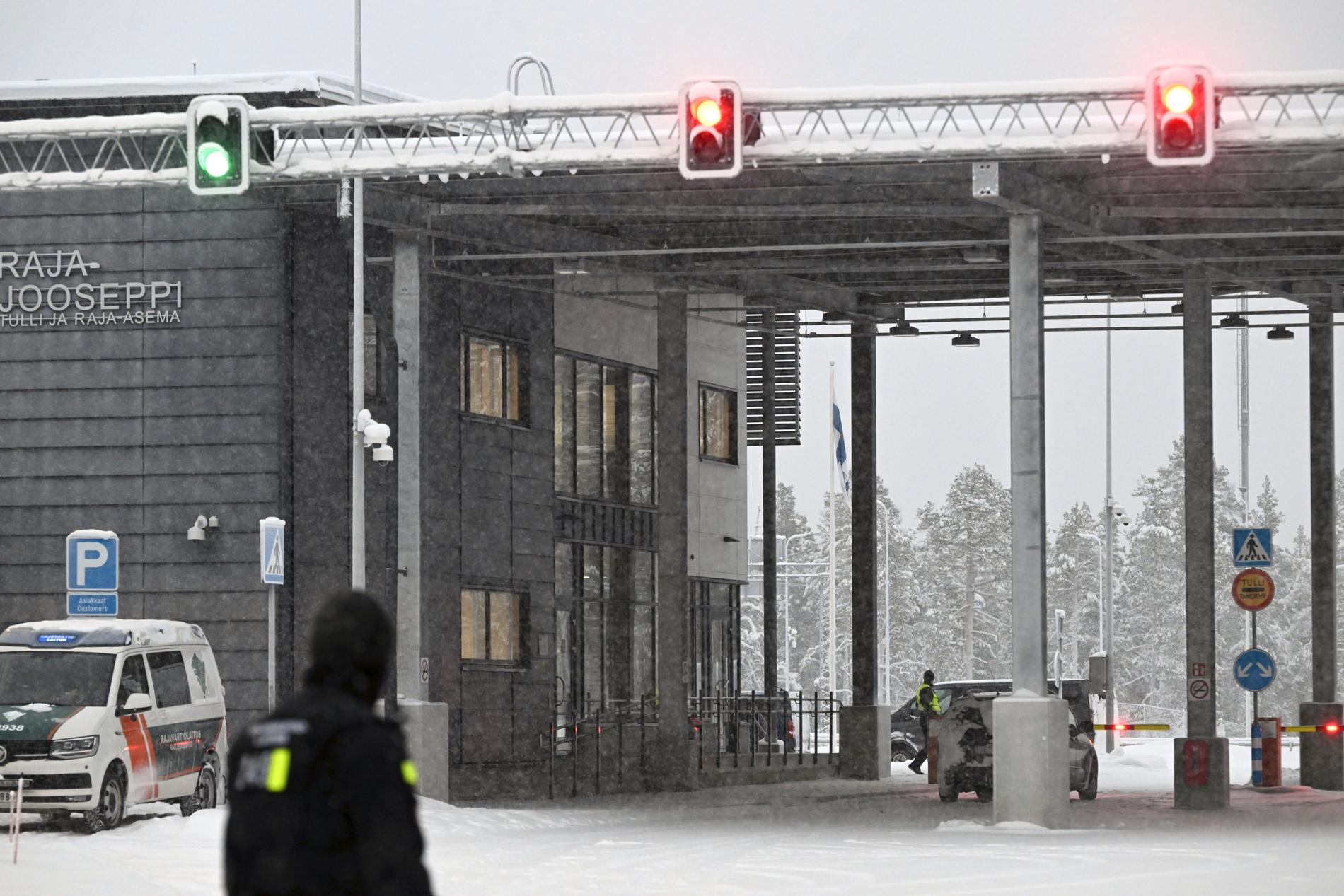 Finland stänger den sista av sina gränsövergångar mot Finland. På bilden övergången Raja-Jooseppi.