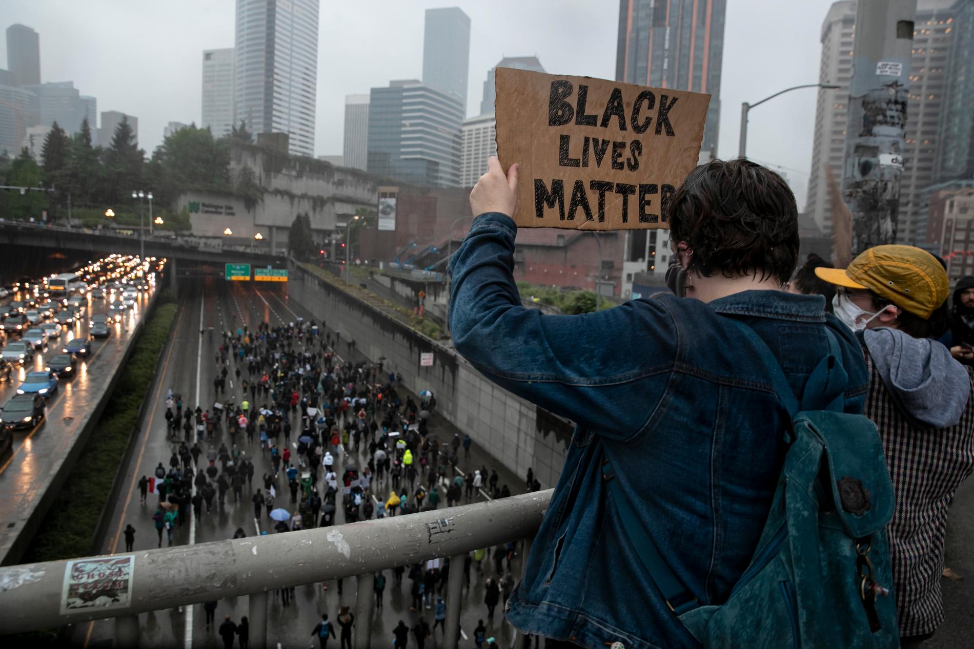Demonstration i Seattle under lördagen.