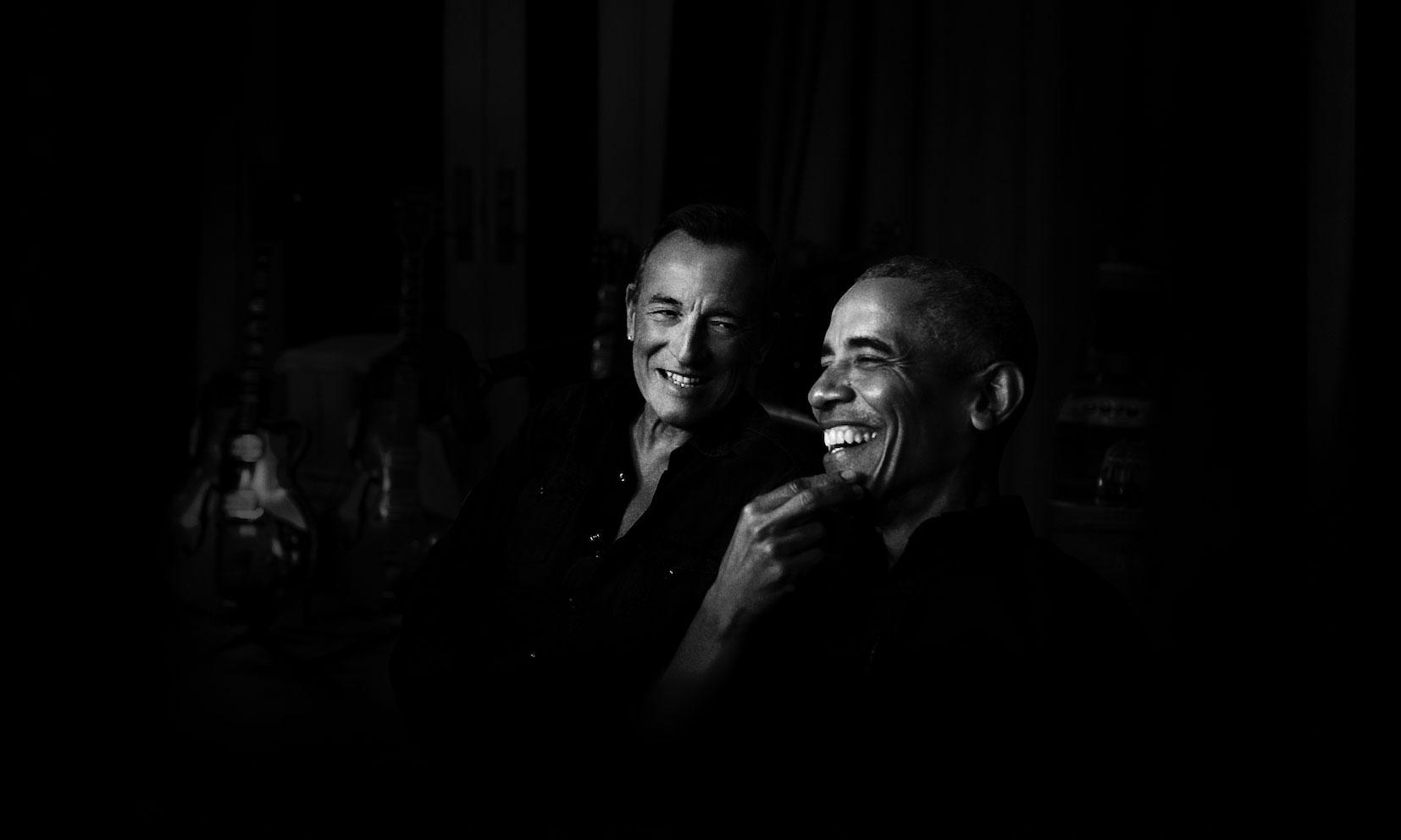 Springsteen och Obama i samtal.