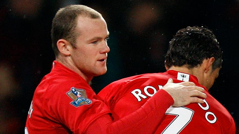 Rooney och Ronaldo.