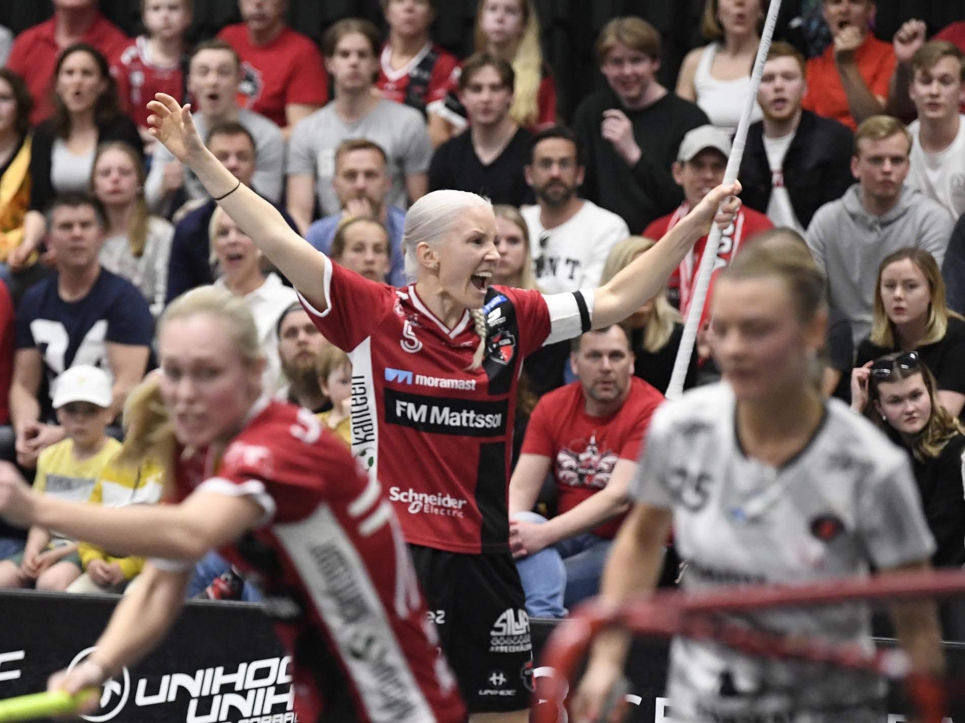 Kais Moras Anna Wijk slår troligtvis det totala poängrekordet i damernas SSL:s i matchen mot Karlstad på söndag. Arkivbild.