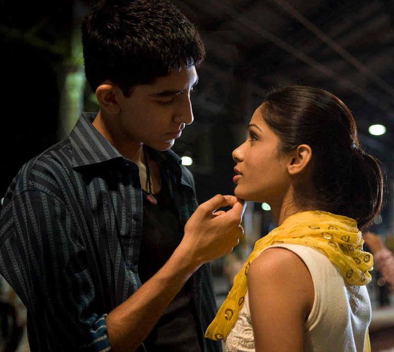 Dev Patel och Freida Pinto i ”Slumdog millionaire” 2008 …