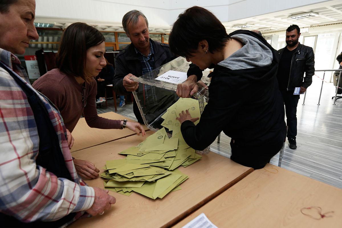 Röstning i Ankara.