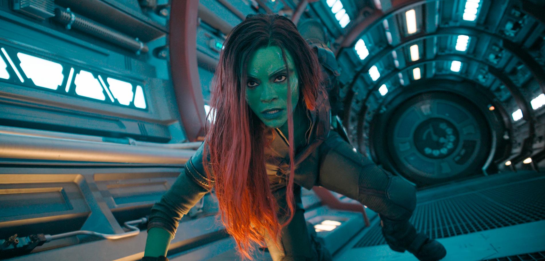 Zoe Saldana som Gamora.
