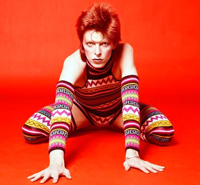 Bilderna från Masayoshi Sukitas legendariska Ziggy Stardust-plåtning 1973 finns med i utställningen ”Bowie by Sukita – from London to Japan”.