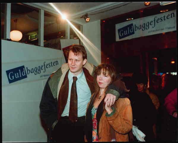 Stellan och My Skarsgård på Guldbaggegalan 1991.