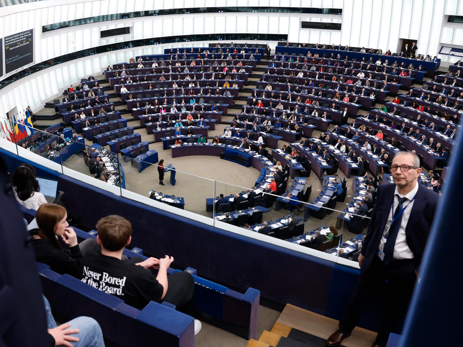 Intensiv slutspurt i EU-parlamentet