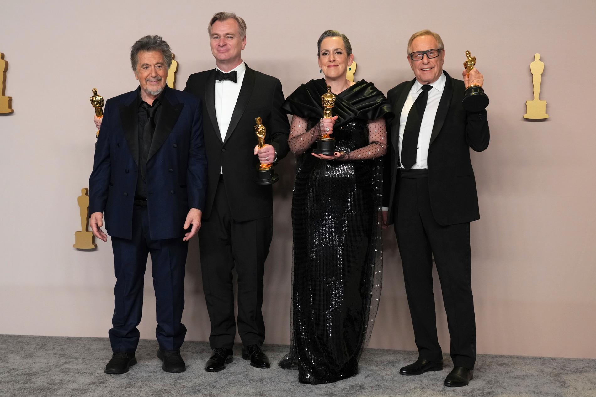Al Pacino, Christopher Nolan, Emma Thomas och Charles Roven.